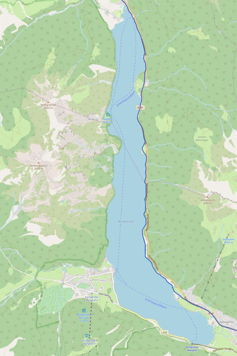 Radweg am Achensee
