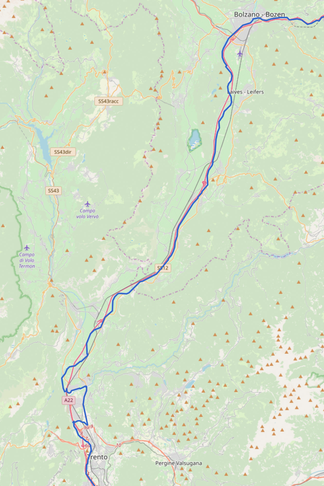 Von Bozen nach Trento
