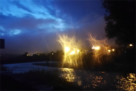 Morgendämmerung in Bozen an der Etsch