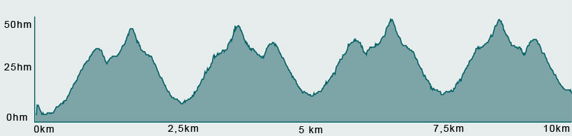 Profil Intervall-Steigungs-Training Run
